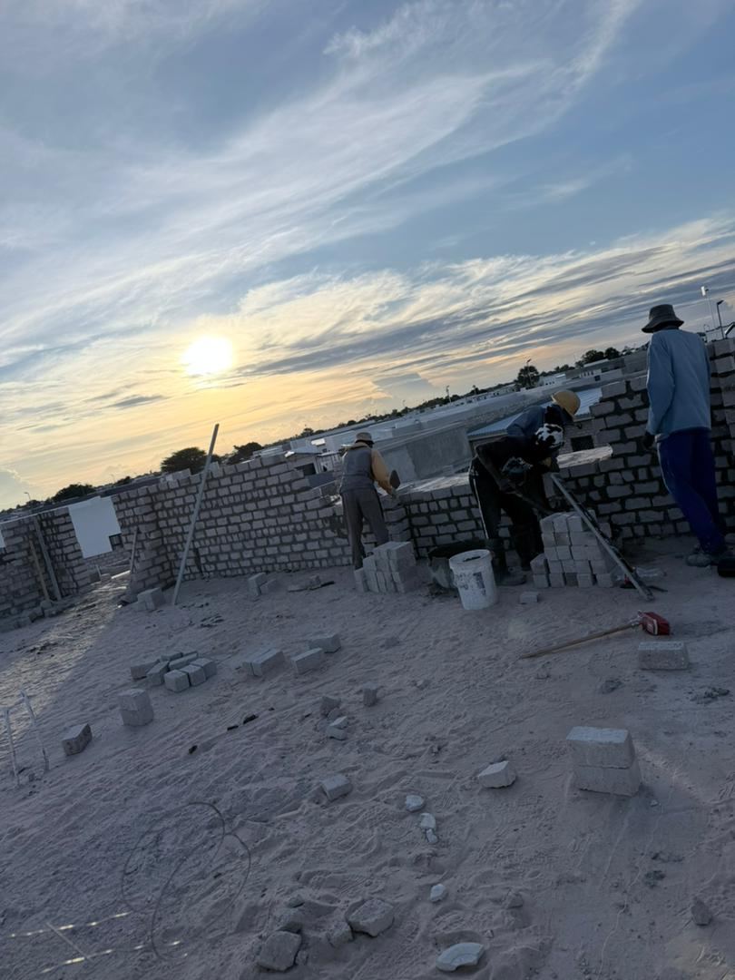 Double storey residence under construction, Oshakati