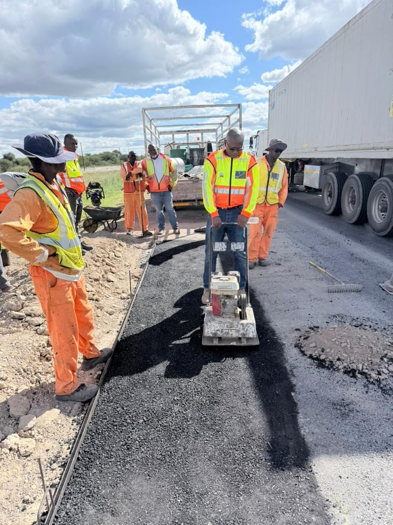 Road maintenance for Roads Authority in Otjiwarongo Region