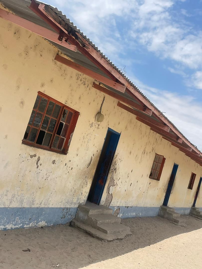 Renovation of classroom block, exterior view